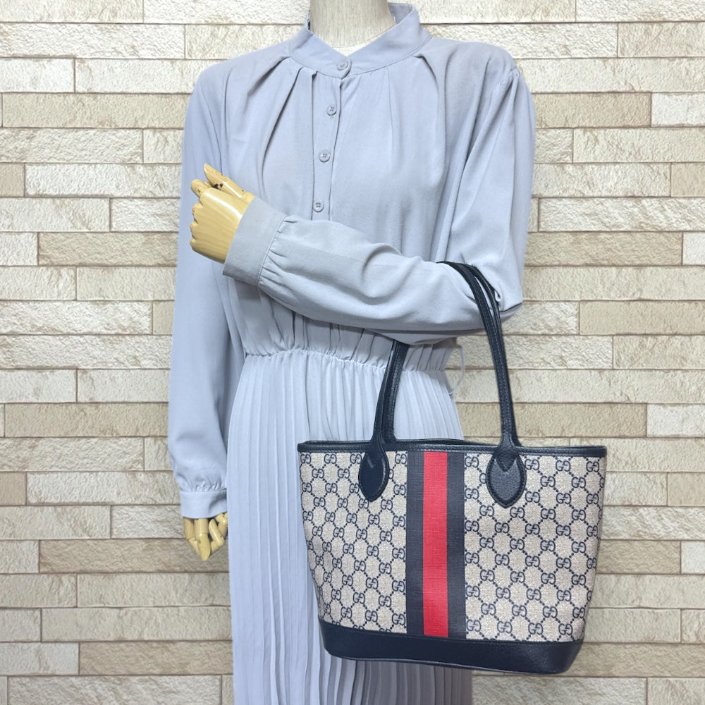 GUCCI グッチ スモールトート オフィディア ハンドバッグ GGスプリーム