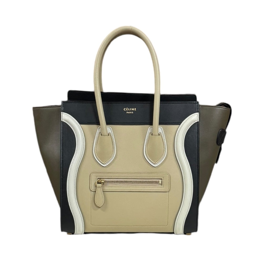 CELINE セリーヌ マイクロショッパー ラゲージ ハンドバッグ レザー ベージュ レディース 中古 – 【公式】リサイクルキング オンラインショップ