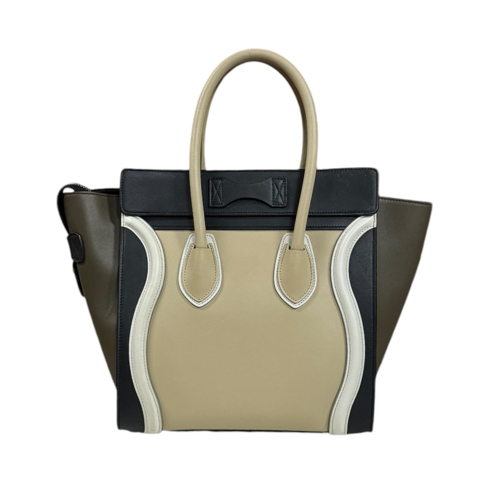 CELINE セリーヌ マイクロショッパー ラゲージ ハンドバッグ レザー ベージュ レディース 中古 – 【公式】リサイクルキング オンラインショップ