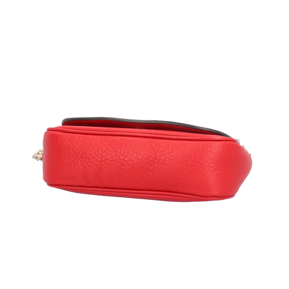 GUCCI グッチ スモール ソーホー ショルダーバッグ レザー レッド