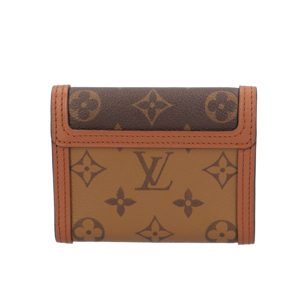 【極美品】ルイヴィトン モノグラム リバース ドーフィーヌ コンパクト 3つ折り LOUIS VUITTON ルイヴィトン ポルトフォイユドーフィーヌコンパクト