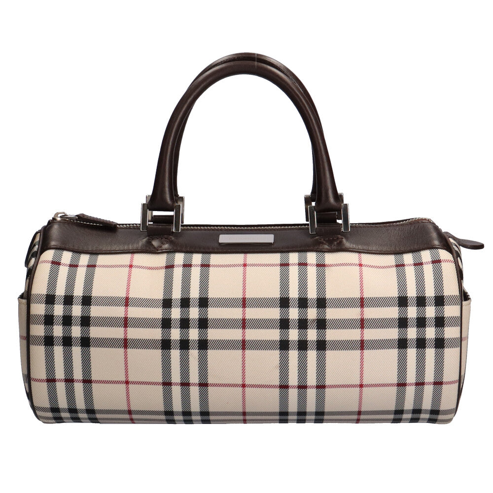 バーバリー BURBERRY ノバチェック ハンドバッグ ナイロン ベージュ