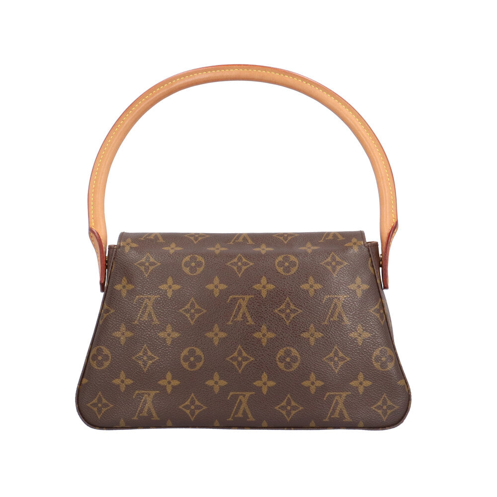 LOUIS VUITTON ルイヴィトン ミニルーピング モノグラム ハンドバッグ モノグラムキャンバス ブラウン レディース 中古 –  【公式】リサイクルキング オンラインショップ