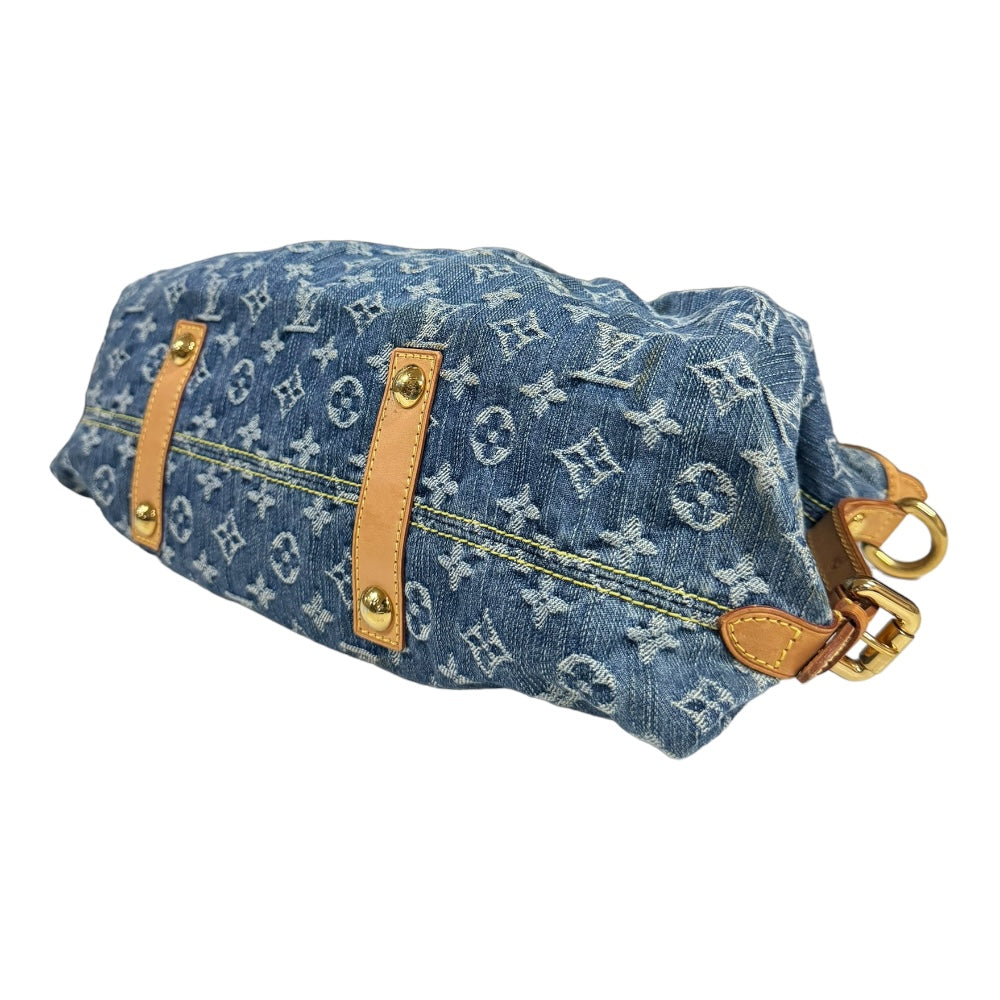 LOUIS VUITTON ルイヴィトン ネオガヴィGM モノグラムデニム ショルダーバッグ モノグラムデニム ブルー レディース 中古