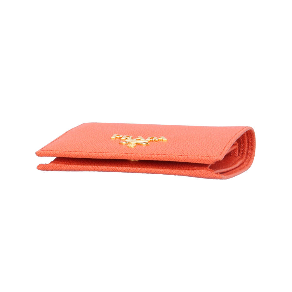 PRADA プラダ サフィアーノ 二つ折り財布 レザー レディース 中古