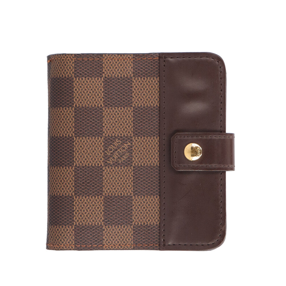 や*読様 【✨外側美品✨】ルイヴィトン 二つ折り財布 ダミエ コンパクトジップ LOUIS VUITTON ルイヴィトン コンパクト ジップ ダミエ 二つ折り財布