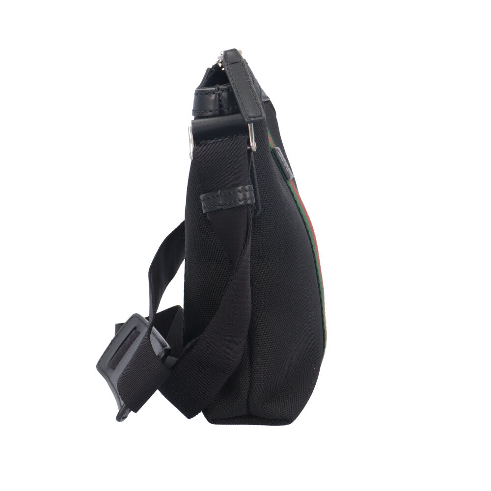 美品✨️　GUCCI　ハット　シェリーライン　ブラック　中折れ　キャンバス GUCCI グッチ シェリーライン ショルダーバッグ キャンバス