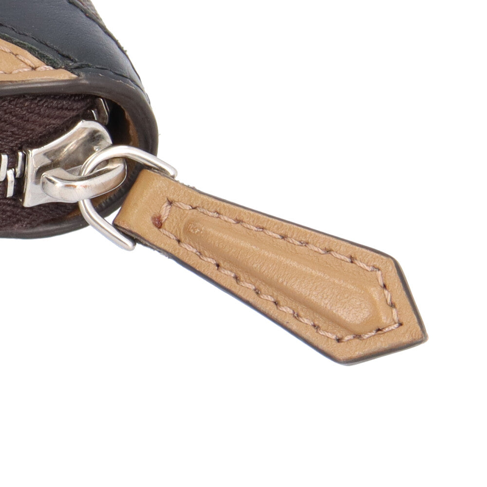 FENDI ZUCCA Long Wallet Leather Men's Used [36 Months Interest