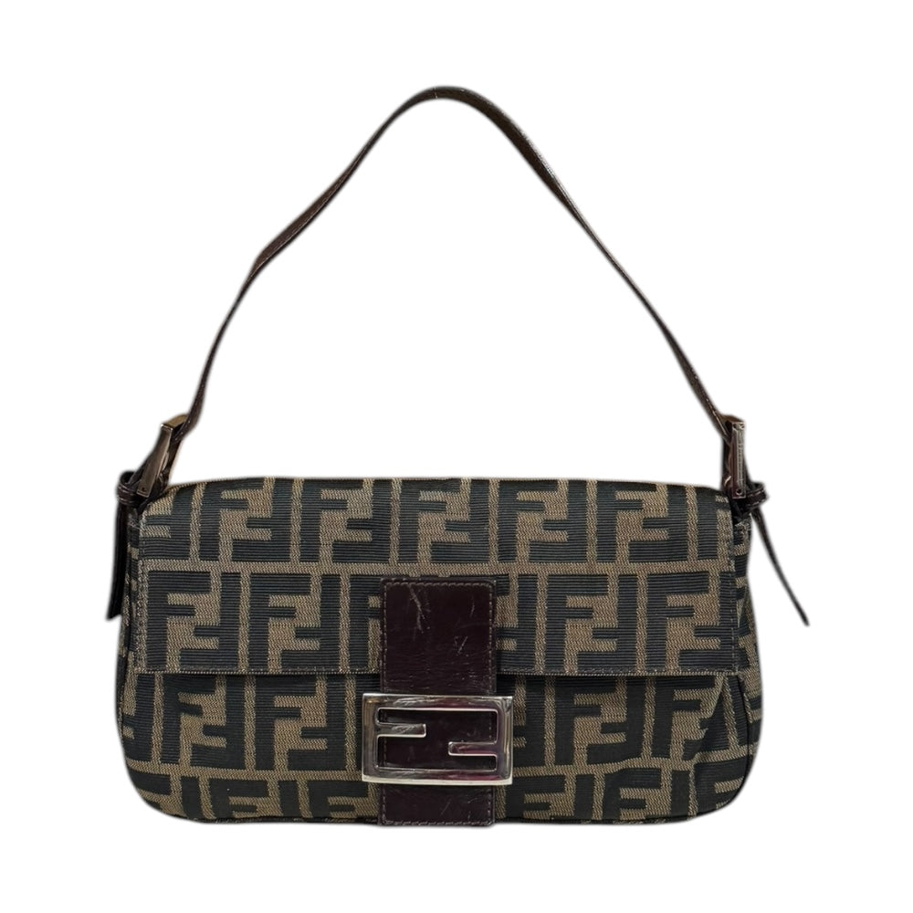 FENDI フェンディ マンマバケット ズッカ ハンドバッグ キャンバス
