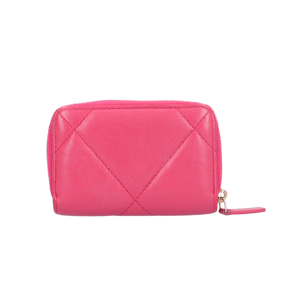 CHANEL シャネル シャネル19 コインケース ラムスキン レディース 中古