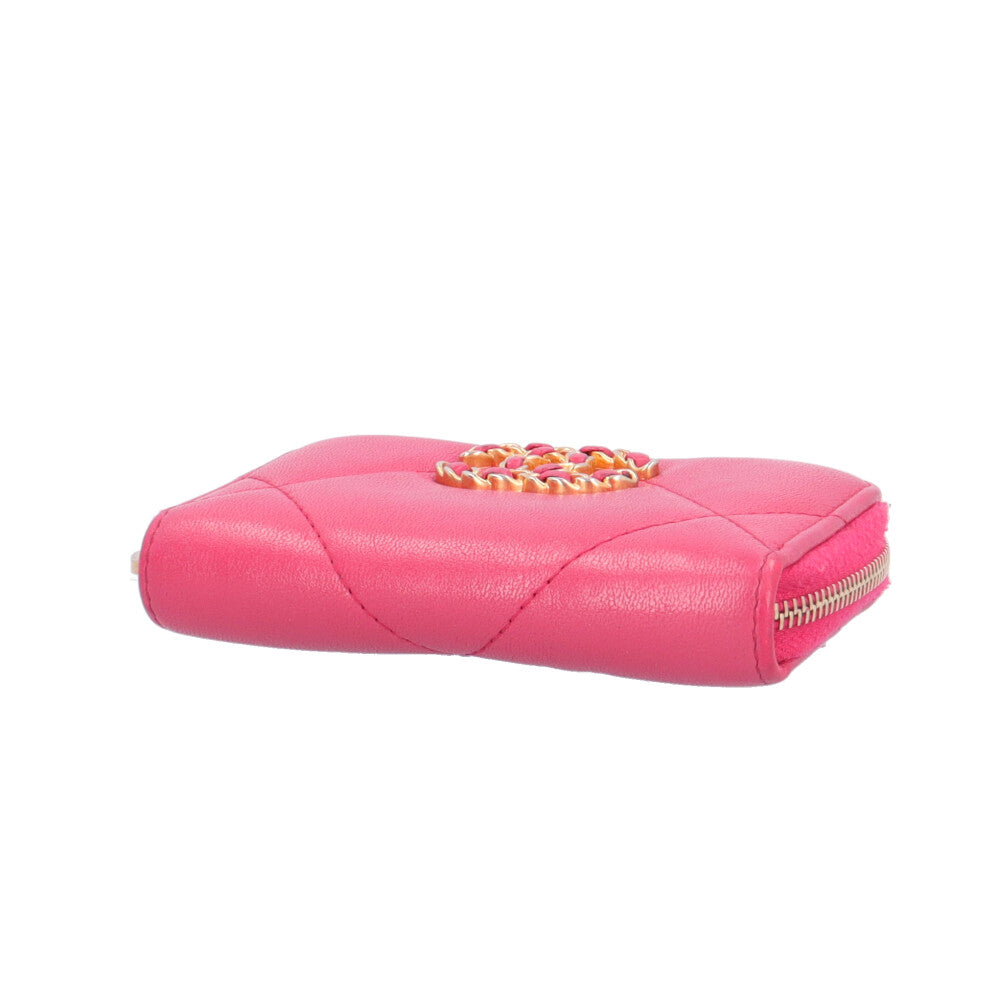CHANEL シャネル シャネル19 コインケース ラムスキン レディース 中古