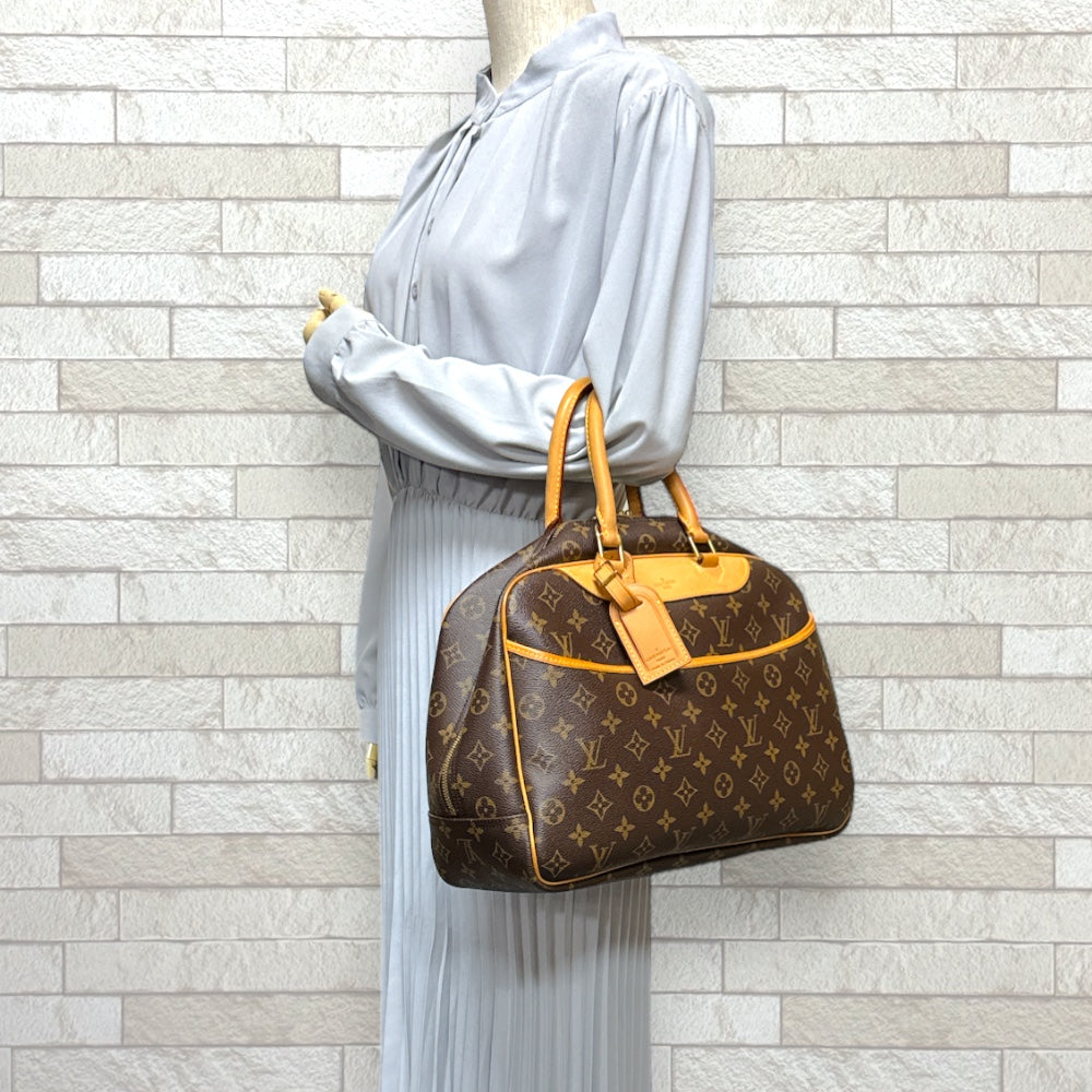 LOUIS VUITTON ルイヴィトン ドーヴィル モノグラム ハンドバッグ モノグラムキャンバス ブラウン レディース 中古 –  【公式】リサイクルキング オンラインショップ