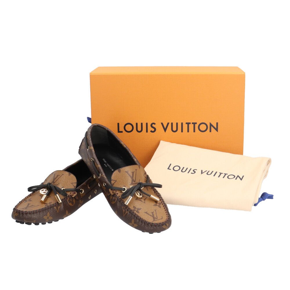 LOUIS VUITTON ルイヴィトン グロリアラインローファー モノグラム