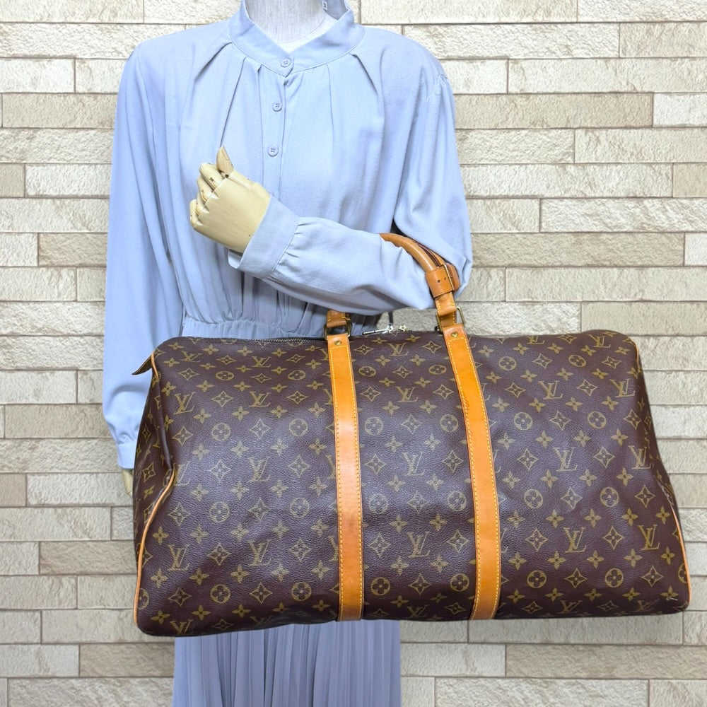 LOUIS VUITTON ルイヴィトン キーポル55 モノグラム ハンドバッグ