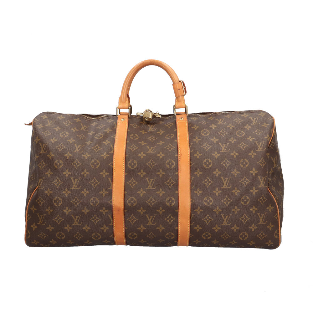 美品 Louis Vuitton ルイヴィトン モノグラム キーポル55 バッグ LOUIS VUITTON ルイヴィトン キーポル55 モノグラム ハンドバッグ