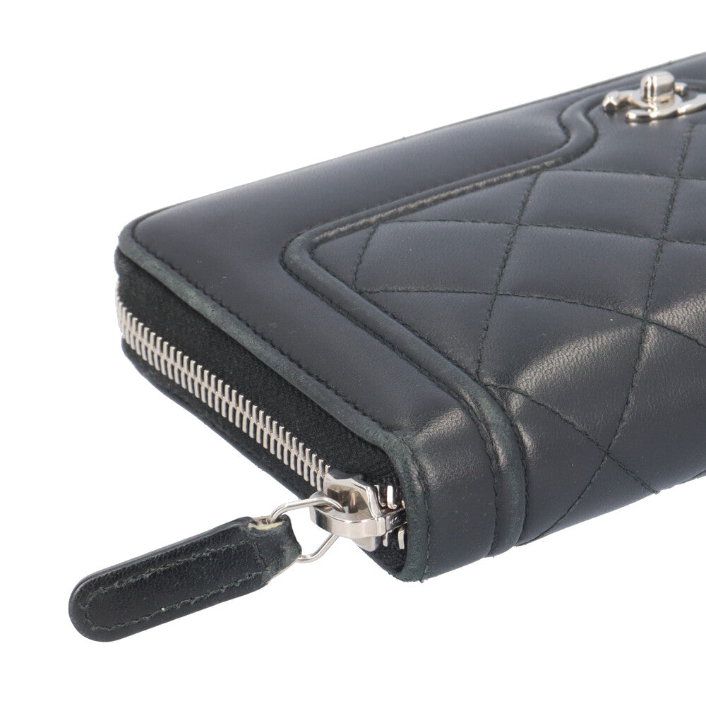 CHANEL シャネル マトラッセ 長財布 ラムスキン レディース 中古