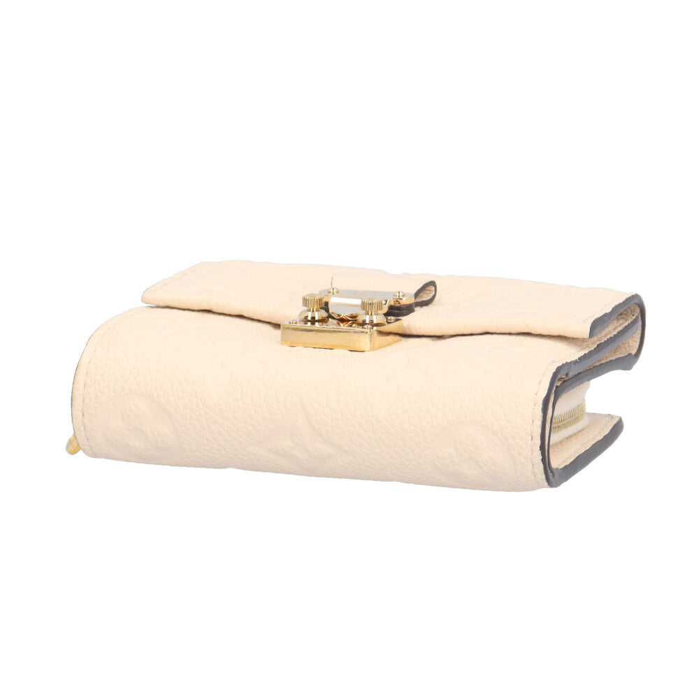 【極美品】ルイヴィトンアンプラント メティス コンパクト 三つ折り財布　ホワイト 極美品】ルイヴィトンアンプラント メティス コンパクト 三