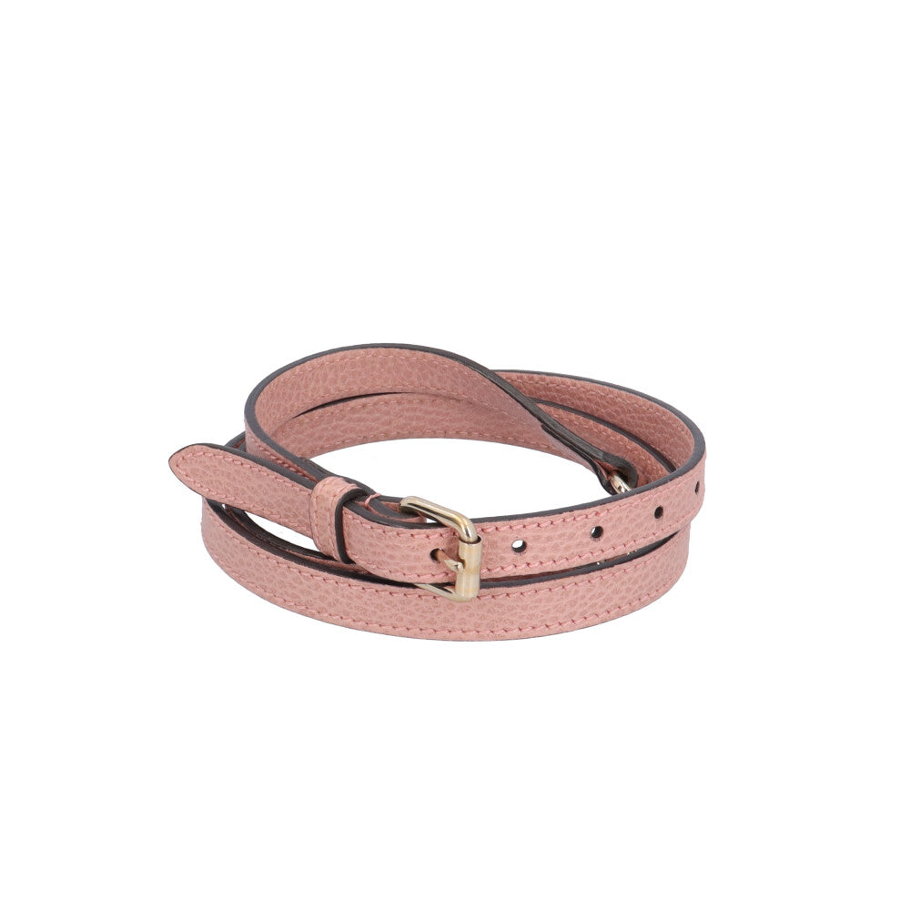 GUCCI グッチ インターロッキング ショルダーバッグ レザー ピンク