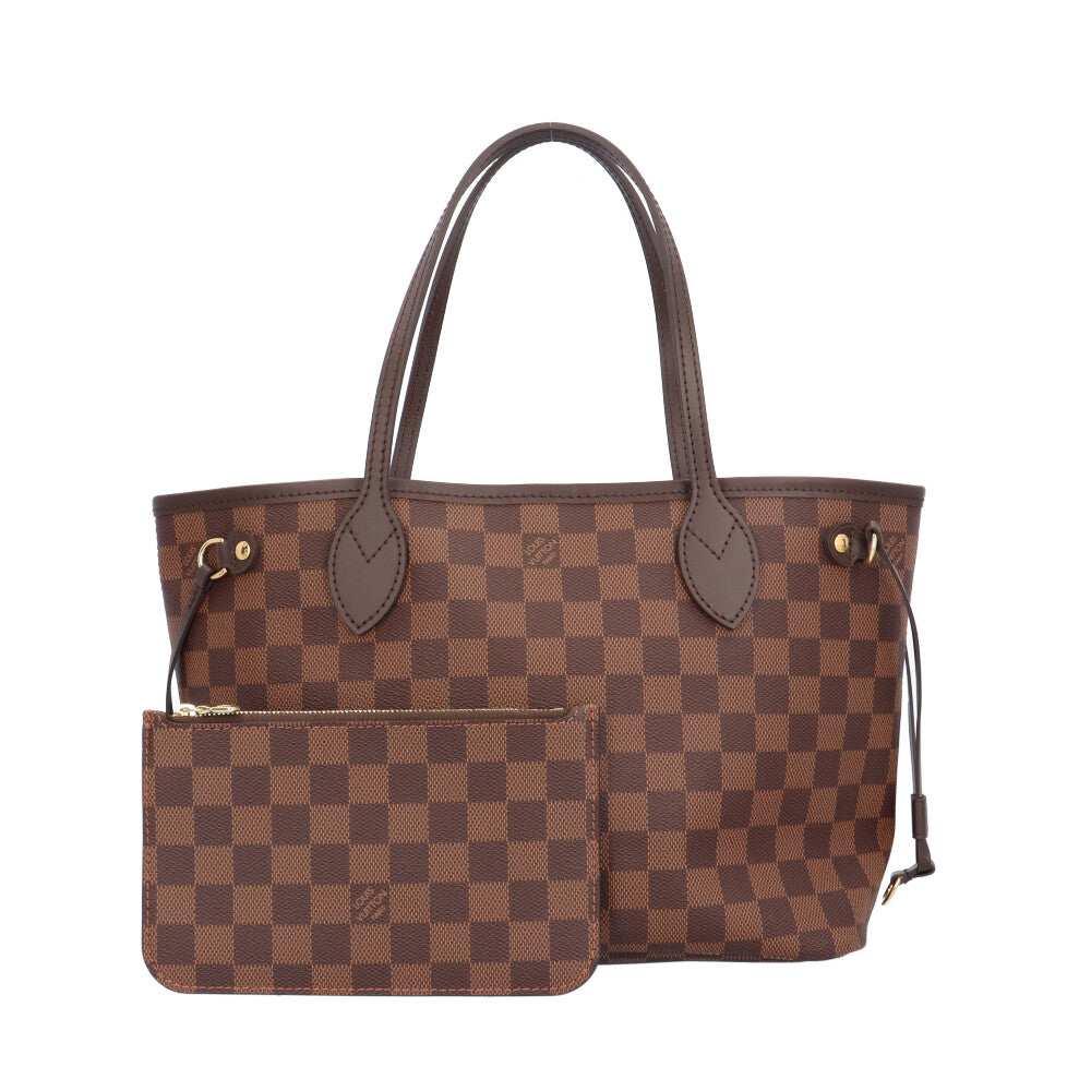 ルイ.ビトンダミエ.ネバーフルpmトートバッグ Ｎ50119旧型ブラウン　⭐️美品 LOUIS VUITTON ルイヴィトン ネヴァーフルPM ダミエ トートバッグ