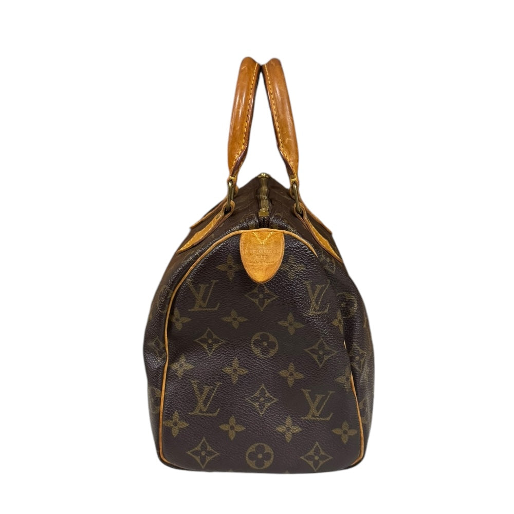 LOUIS VUITTON ルイヴィトン スピーディ25 モノグラム ハンドバッグ モノグラムキャンバス ブラウン レディース 中古 –  【公式】リサイクルキング オンラインショップ