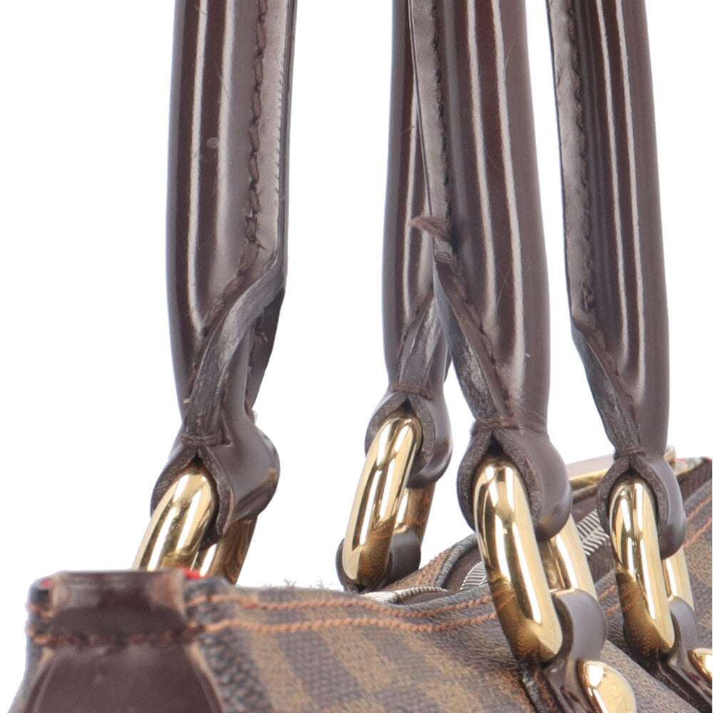 ルイヴィトン【最高級美品】ダミエ　エベヌ　サレヤ　ブラウン　ハンドバック 美品】 ルイヴィトン ダミエ サレヤMM ハンドバッグ ワンショルダー