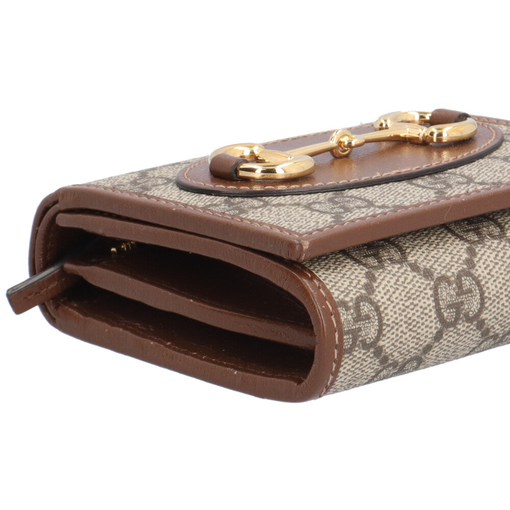 GUCCI グッチ ホースビット1995 二つ折り財布 GGスプリームキャンバス