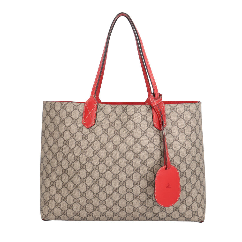 GUCCI グッチ リバーシブルミディアムトートバッグ GGスプリーム