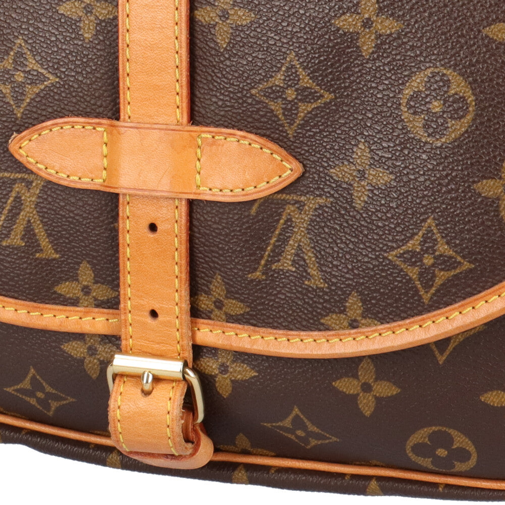 ルイヴィトン モノグラム ソミュール30 ブラウンショルダーバッグ LOUIS VUITTON ルイヴィトン ソミュール30 モノグラム ショルダー