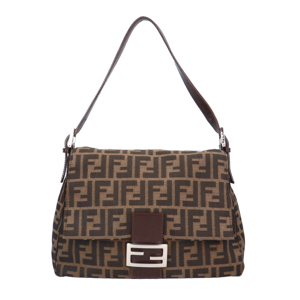 FENDI フェンディ マンマバケット ズッカ ショルダーバッグ ナイロン
