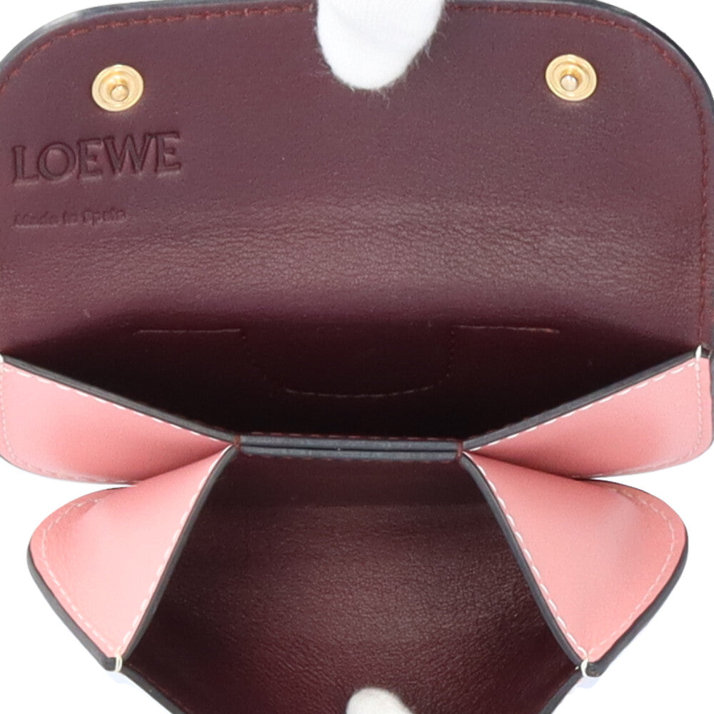 LOEWE Gate Mini Wallet Coin Case Leather Women s Used