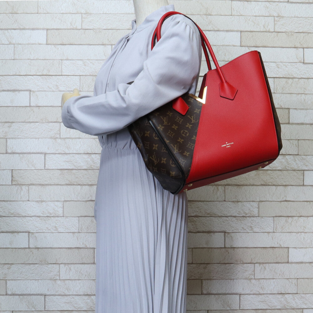 LOUIS VUITTON Kimono MM Kimono Shoulder Bag Monogram Canvas Brown Ladies Used