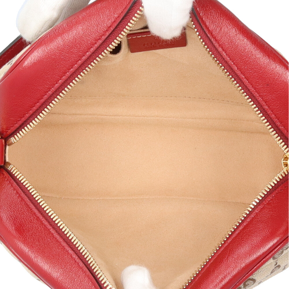 GUCCI グッチ GGマーモント ショルダーバッグ GGキャンバス ベージュ