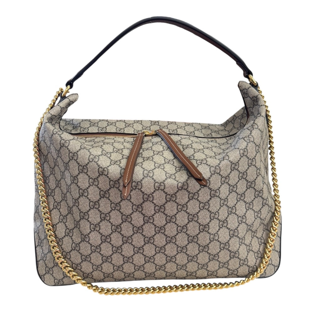 GUCCI グッチ ホーボーバッグ ラージ GGスプリーム ショルダーバッグ