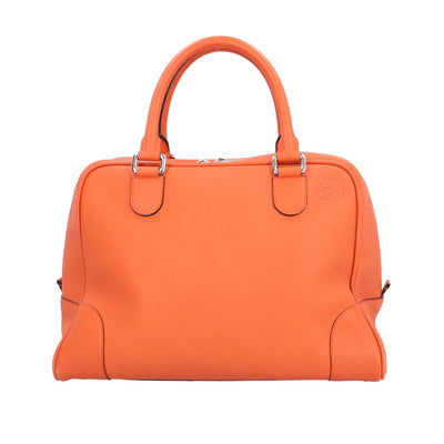 LOEWE ロエベ アマソナ75 ラージ ハンドバッグ レザー オレンジ
