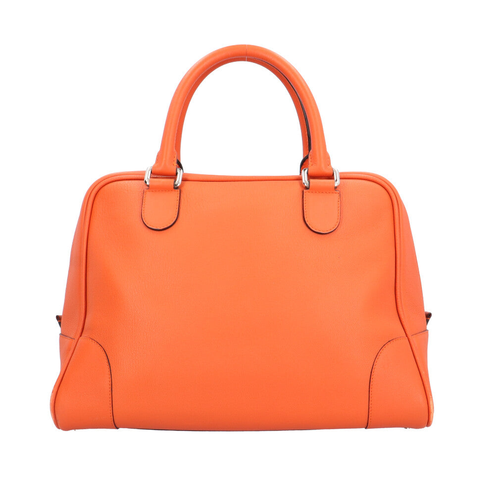LOEWE ロエベ アマソナ75 ラージ ハンドバッグ レザー オレンジ