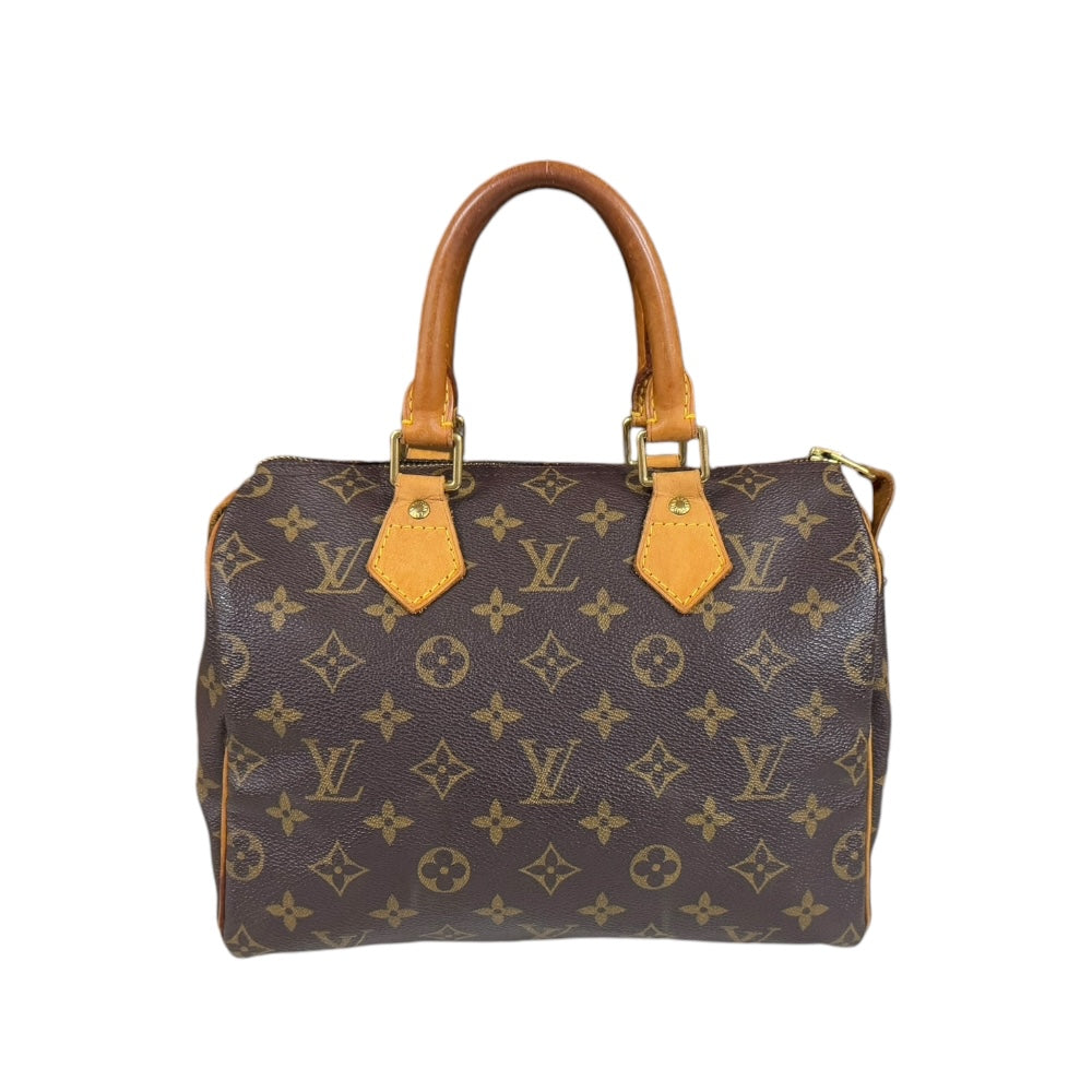 LOUIS VUITTON ルイヴィトン スピーディ25 モノグラム ハンドバッグ モノグラムキャンバス ブラウン レディース 中古 –  【公式】リサイクルキング オンラインショップ