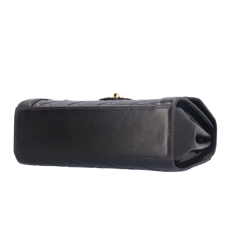 CHANEL シャネル ブラック レザー ショルダーバッグ CHANEL シャネル マトラッセ ショルダーバッグ レザー ブラック