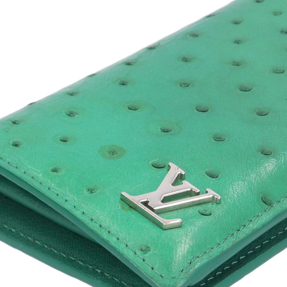 ルイヴィトン ポルトフォイユ･ブラザ/オーストリッチ  N92162【Bランク】【中古】 LOUIS VUITTON - 美品 ルイ ヴィトン ポルトフォイユ ブラザ N92162