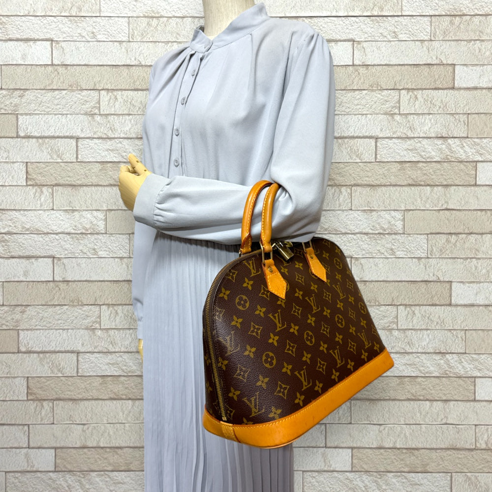 LOUIS VUITTON ルイヴィトン アルマ モノグラム ハンドバッグ モノグラムキャンバス ブラウン レディース 中古 –  【公式】リサイクルキング オンラインショップ