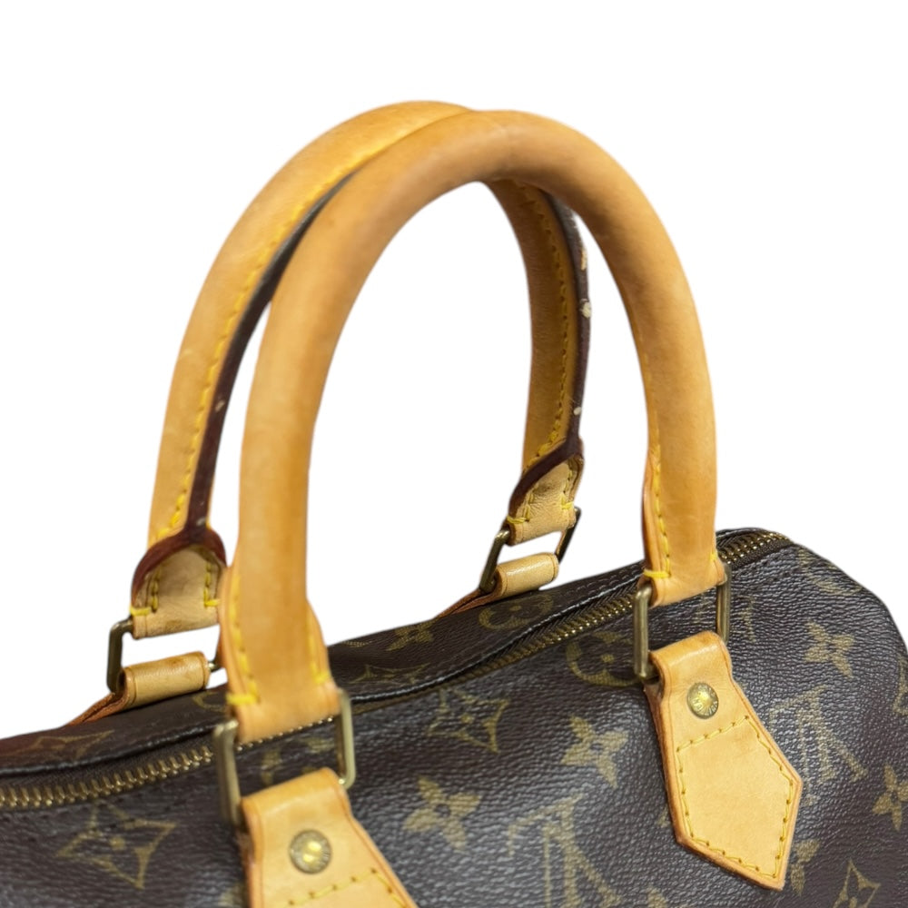 LOUIS VUITTON ルイヴィトン スピーディ25 モノグラム ハンドバッグ モノグラムキャンバス ブラウン レディース 中古 –  【公式】リサイクルキング オンラインショップ