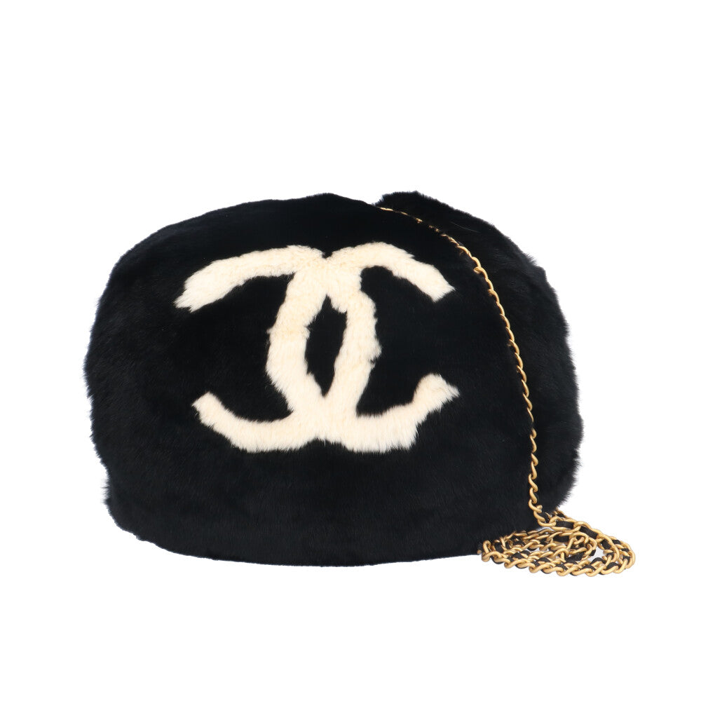CHANEL シャネル ハンドウォーマー ショルダーバッグ ラビットファー
