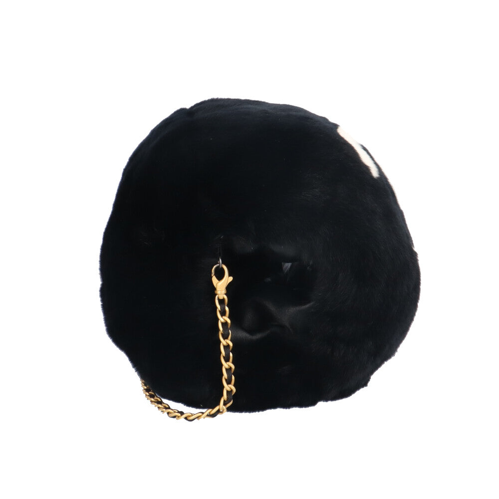 CHANEL 【シャネル】ラビットファー クッション 正規品 CHANEL シャネル ハンドウォーマー ショルダーバッグ ラビットファー