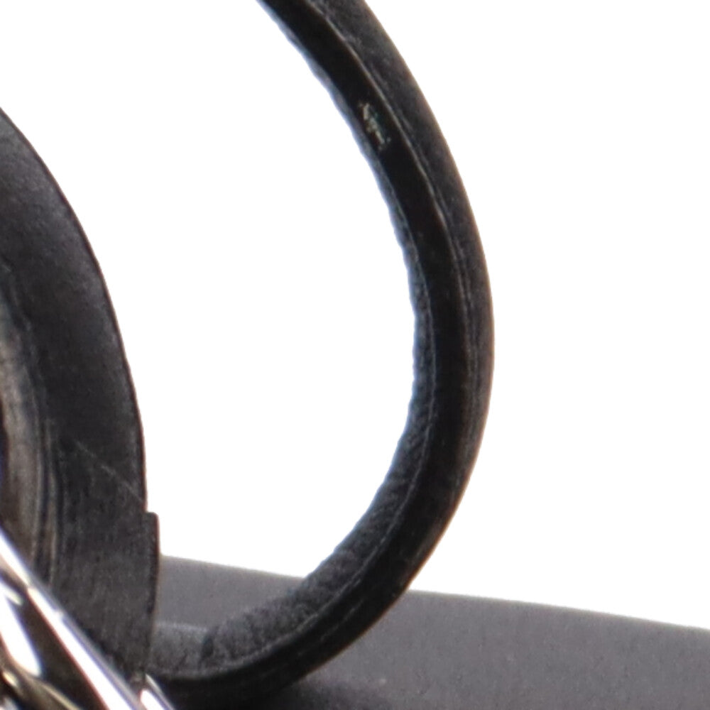カルティエ CARTIER カボション トートバッグ レザー ブラック