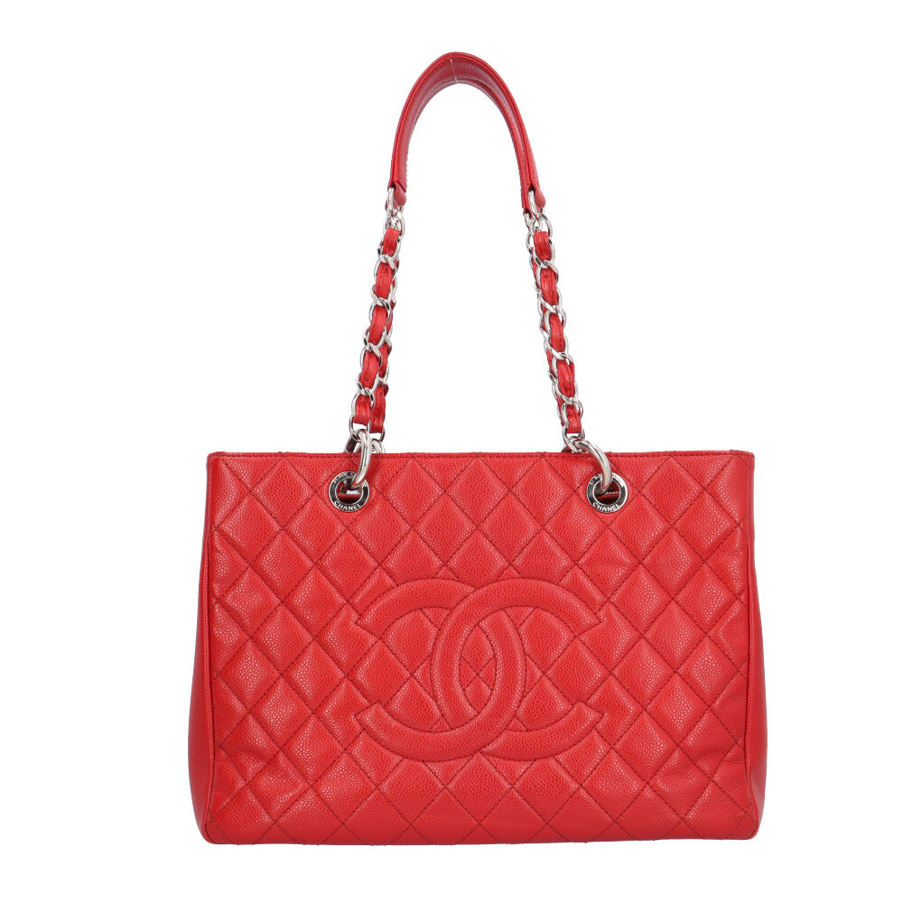 CHANEL シャネル GSTトート マトラッセ トートバッグ キャビアスキン 