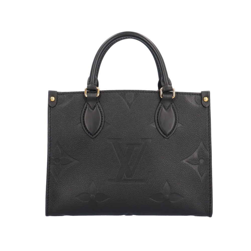 美品✨ヴィトン オンザゴーPM アンプラント ハンドバッグ ショルダー ブラック LOUIS VUITTON ルイヴィトン オンザゴーPM モノグラムアンプラント