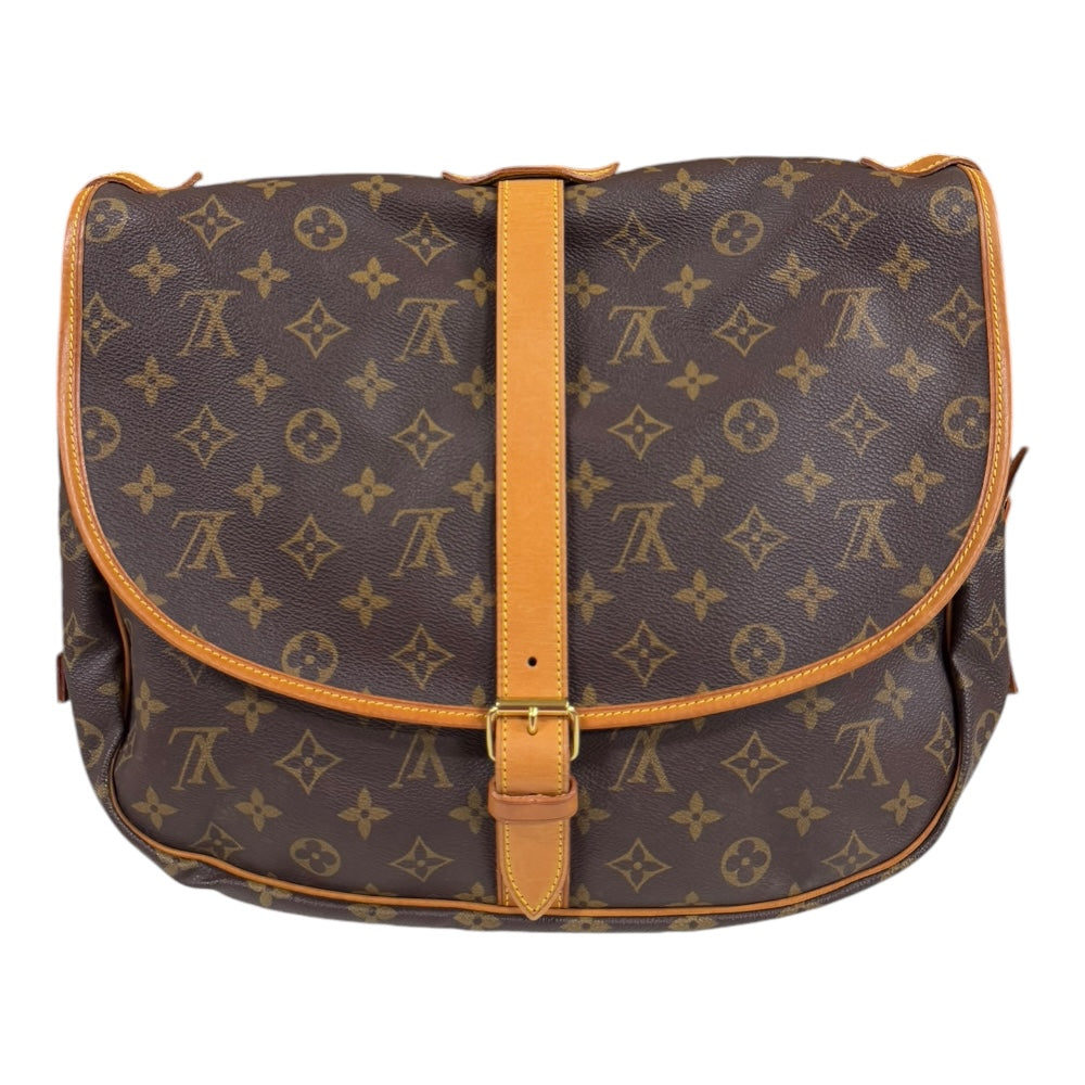 LOUIS VUITTON ルイヴィトン ソミュール35 モノグラム ショルダーバッグ モノグラムキャンバス ブラウン レディース 中古 –  【公式】リサイクルキング オンラインショップ