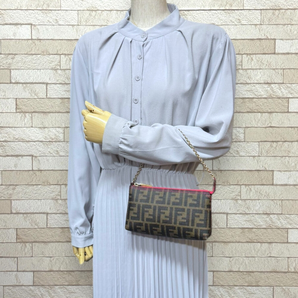 FENDI フェンディ ズッカ ハンドバッグ PVCコーティングキャンバス