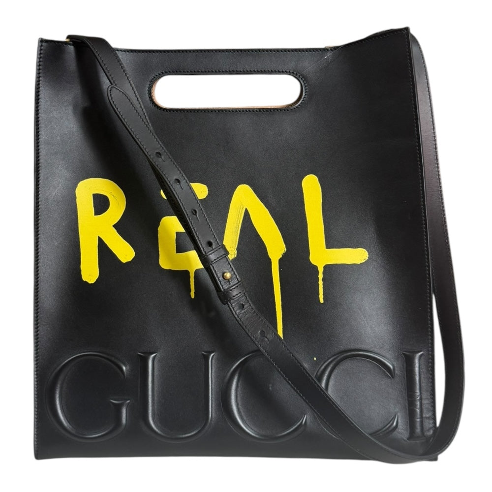 GUCCI Ghost Shoulder Bag Leather Black Unisex Used – 【公式
