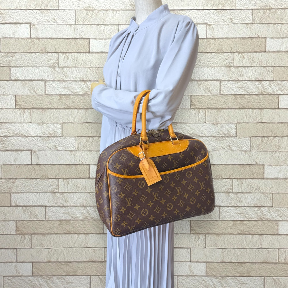 LOUIS VUITTON ルイヴィトン ドーヴィル モノグラム ハンドバッグ モノグラムキャンバス ブラウン レディース 中古 –  【公式】リサイクルキング オンラインショップ