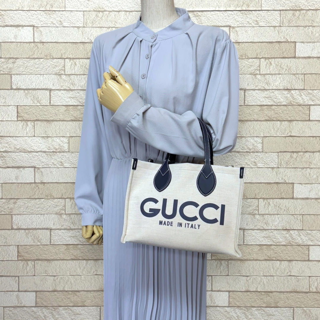 GUCCI グッチ 日本限定 プリントミニトートバッグ ハンドバッグ